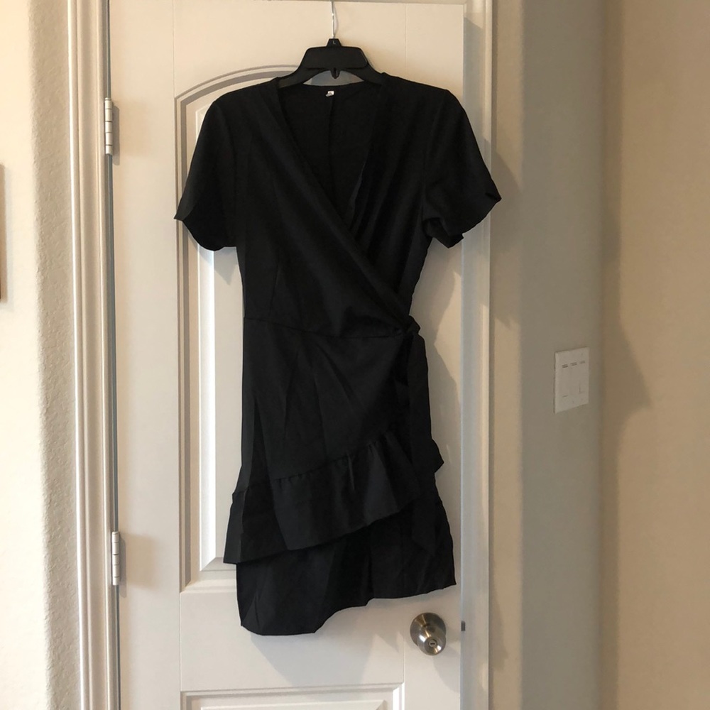 Brand new black wrap dress